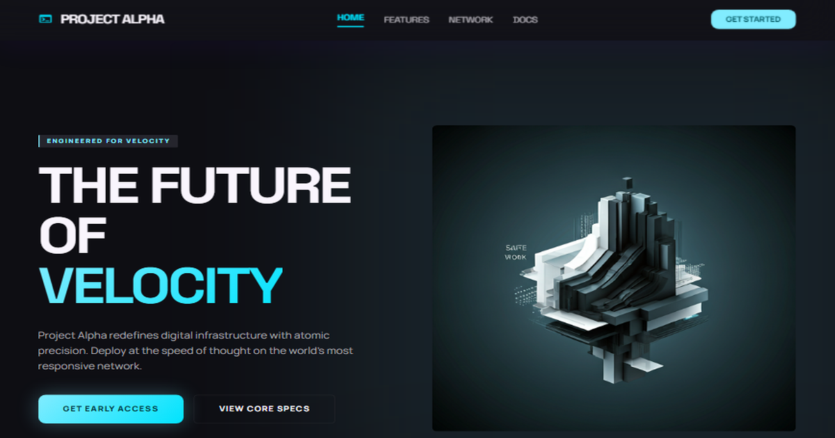 Projet Alpha — Site web moderne